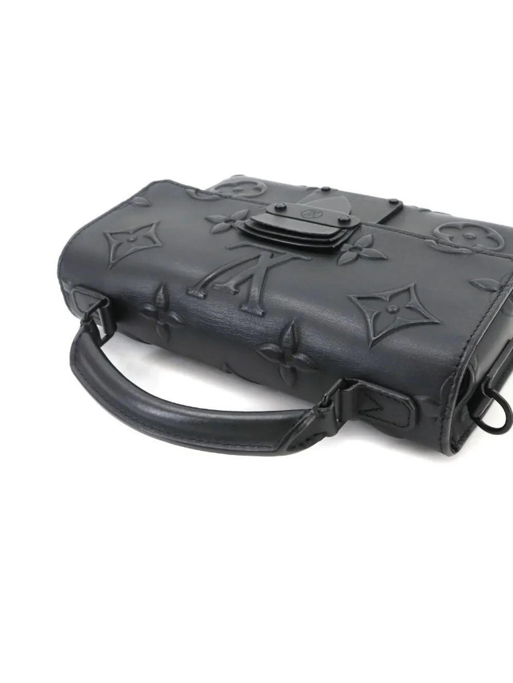 Louis Vuitton Monogram Seal Ambassador PM 2-Way Bag Leather Black